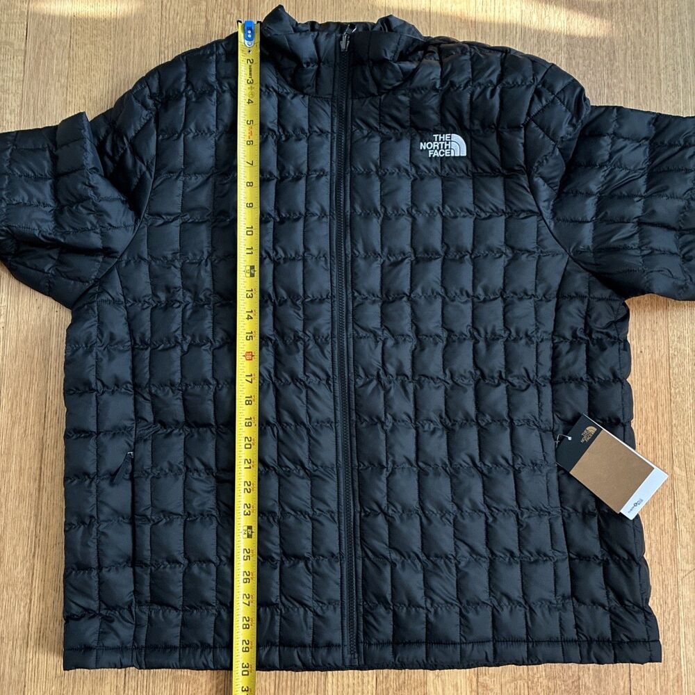 The North Face TNF Thermal Insulation Jacket Men Size 2XL Black Full Zip - Picture 8 of 9